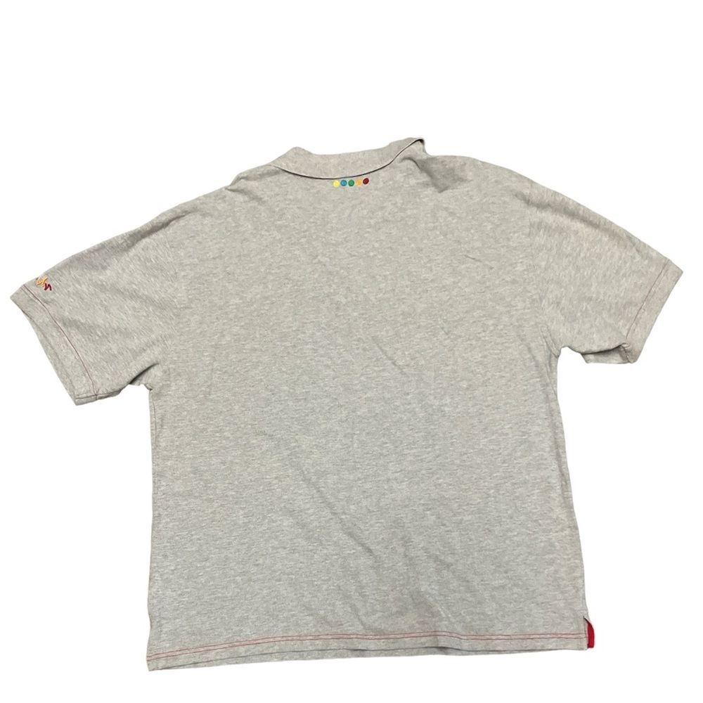 COOGI Embroidered Hands Green polo Rainbow Colors Size 3XL Cotton Vintage Y2K - Picture 2 of 7